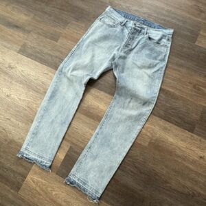 MNML Minimal Men's Light Wash Blue Jeans‎ Sz 36 Trendy Streetwear